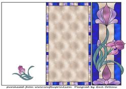 Floral Panel Cut and Fold