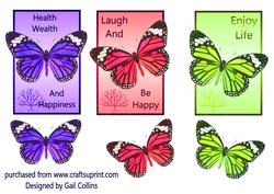 Butterfly Toppers x 3