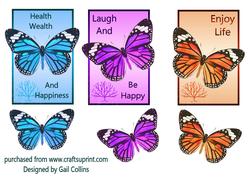 Butterfly Toppers x 3 No 3