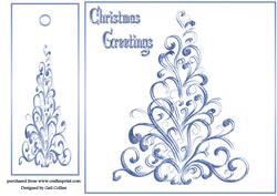 Glitter Tree Blue