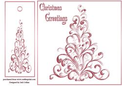Glitter Tree Red