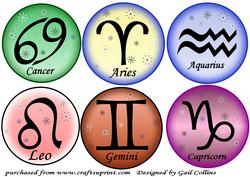 Zodiac Symbol Toppers No1