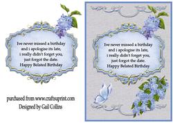 Belated Birthday