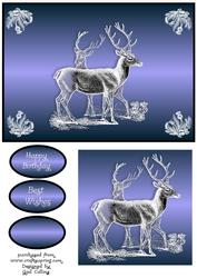 Frosted Stags Blue