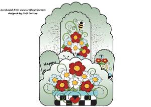 Flower Pocket Tags