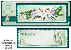 Dl Sympathy Card