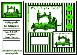 You're Sew Nice Green