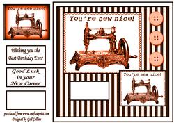 You're Sew Nice Sepia