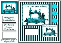You're Sew Nice Turquoise