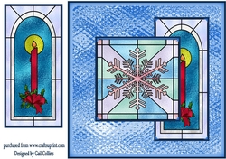Christmas glass 3