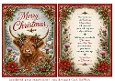 merry christmas highland cow