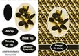 Floral Card Gold