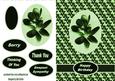 Floral Card Green
