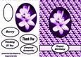 Floral Card Purple
