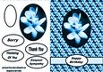 Floral Card Turquois