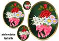 Cameo Flower Toppers