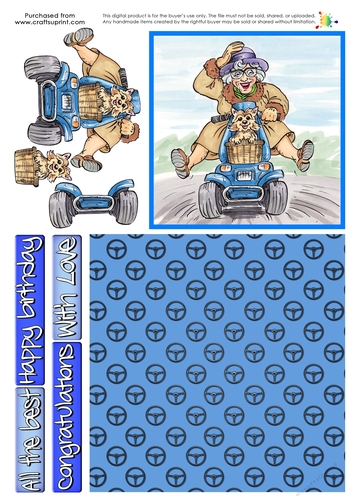 The Wrinklies Decoupage - The Fast Lane