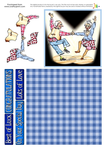 The Wrinklies Decoupage - Jump and Jive