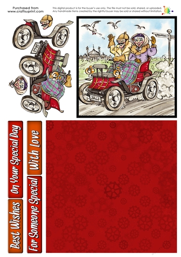 The Wrinklies Decoupage - London to Brighton