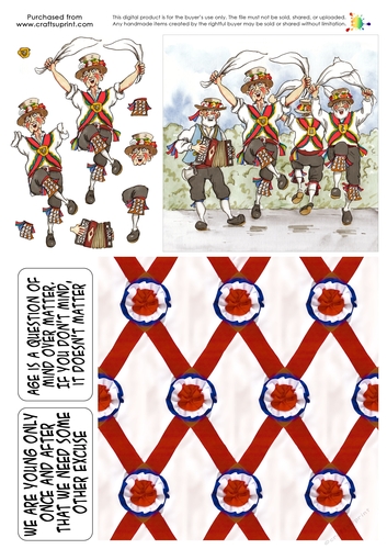 The Wrinklies Decoupage - Morris Men