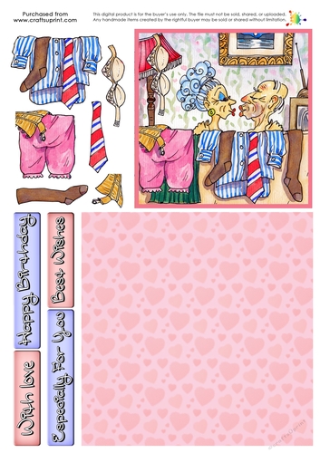 The Wrinklies Decoupage - Slap and Tickle