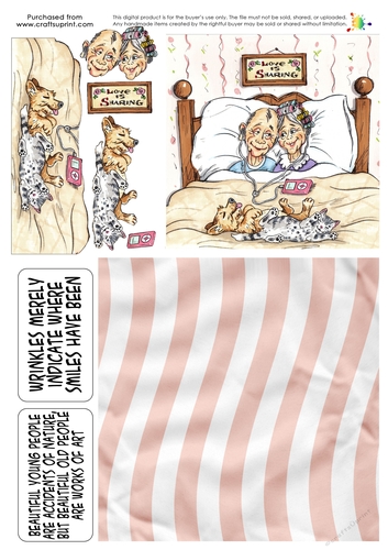 The Wrinklies Decoupage - Two Peas in an iPod