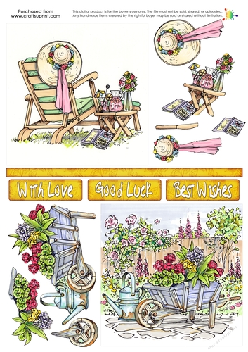 Double Decoupage - Bloomin Lovely