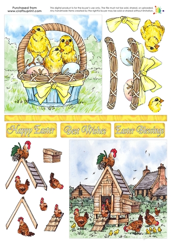 Double Decoupage - Chick, Chick, Chicken