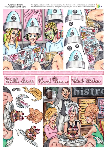 Double Decoupage - Gossip Girls