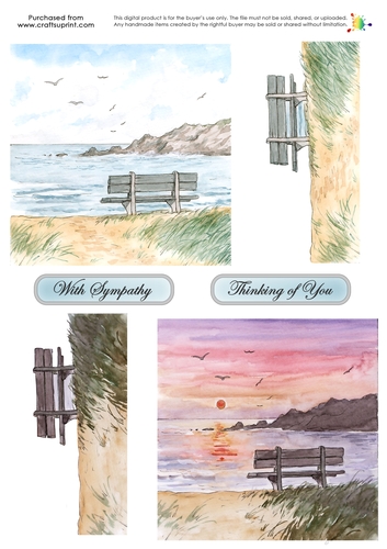 Double Decoupage - Sea View Seat