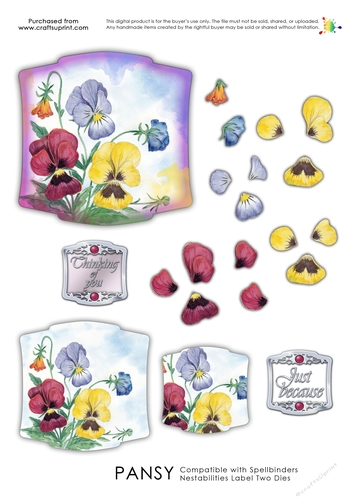 Labelled with Love - Pansy