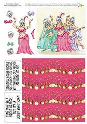 The Wrinklies Decoupage - Jiggle Belles