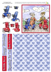 The Wrinklies Decoupage - Mobility Love