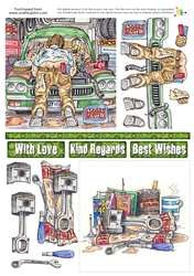 Double Decoupage - Grease Monkey