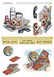 Double Decoupage - Travel Bug