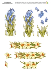 Easter Decoupage - Spring Flowers