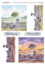 Double Decoupage - Hilltop Copse