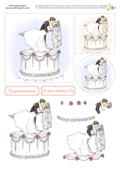 Wedding Decoupage - Kiss the Bride