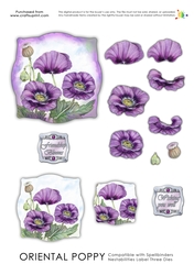 Labelled with Love - Oriental Poppy