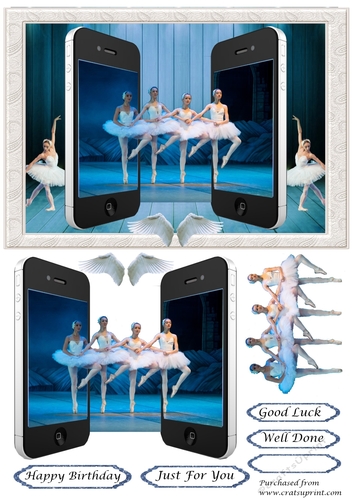 Swan Lake Dual Phone card