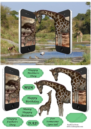 Dual Phones Giraffes