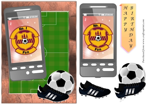 Football Phone Card for Motherwell Fan