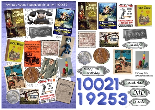 Birth Year 1925 - Male 101st
