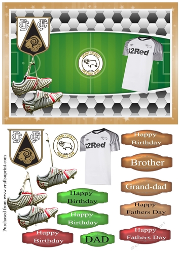 Football Card - birthday or Fathers Day