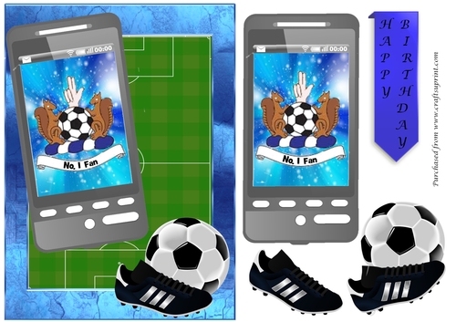 Football phone card for Kilmarnock Fan