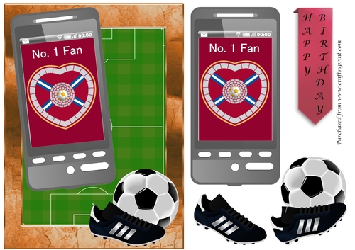 Football Phone Card for Heart Midlothian Fan