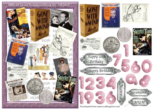Birth Year 1936 - female 90th