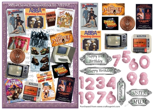 Birth Year 1976 - female 50th