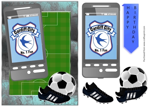 Football Phone Card for Cardiff City Fan