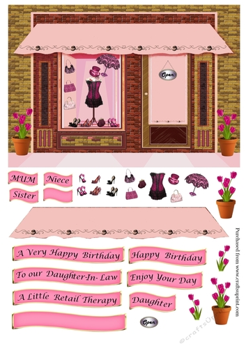 Pink Boutique Card